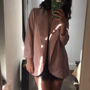 Oversized Pastel Pink Blazer